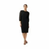 Adrianna Papell Chiffon And Crepe Sheath Dress For Female