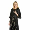 Adrianna Papell Satin Crepe Reversible Cape For Female