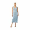 Adrianna Papell Guipure Lace Column Gown For Female