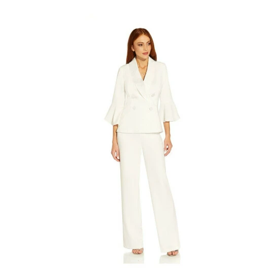 Adrianna Papell Crepe Tuxedo Top For Female