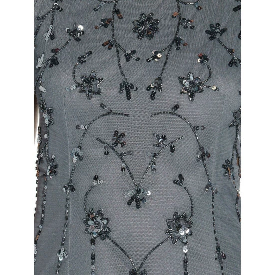 Papell Studio Beaded Long Gown For Female - Image 2