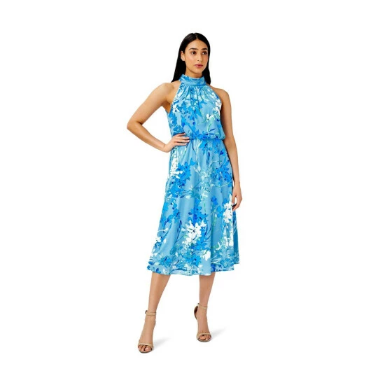Adrianna Papell Floral Print Midi Dress For Female - Image 5