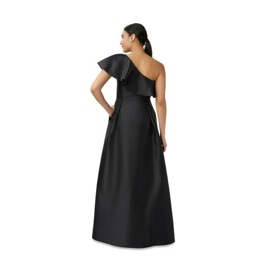 Adrianna Papell One Shoulder Mikado Gown For Female - Image 3