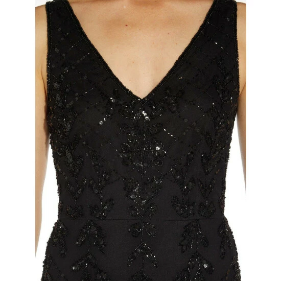 Papell Studio Beaded Mermaid Gown For Female - Image 2