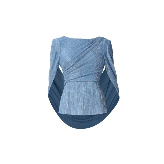 Adrianna Papell Metallic Mesh Top For Female - Image 4