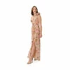 Adrianna Papell One Shoulder Chiffon Gown For Female
