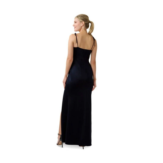Adrianna Papell Satin Crepe Gown For Female - Image 3