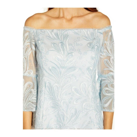 Adrianna Papell Soutache Off Shoulder Top For Female - Image 2