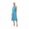 Adrianna Papell Chiffon Printed Bias Dress For Female