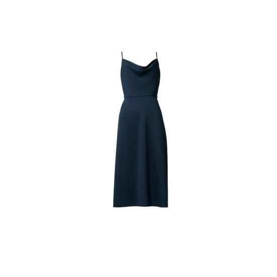 Adrianna Papell Satin Cowl Neck Midi Dress For Female - Image 4