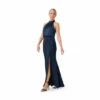 Adrianna Papell Satin Crepe Gown For Female