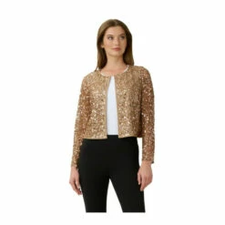 Adrianna Papell Sequin Mesh Jacket For Female
