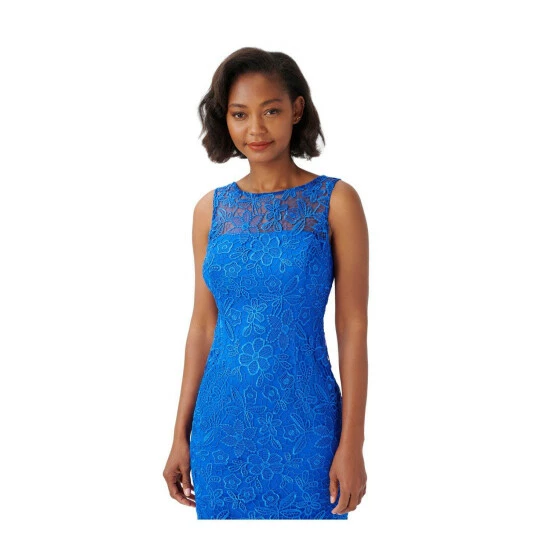 Adrianna Papell Guipure Lace Sheath Dress For Female - Image 2