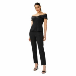 Adrianna Papell Off Shoulder Crepe Top For Female