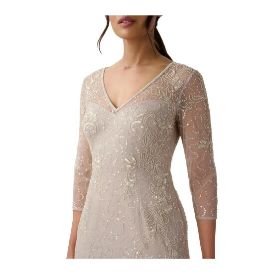 Adrianna Papell Beaded Short Dress For Female - Image 4