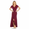 Adrianna Papell Crepe Chiffon Gown For Female