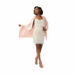 Adrianna Papell Beaded Blouson Dress For Female