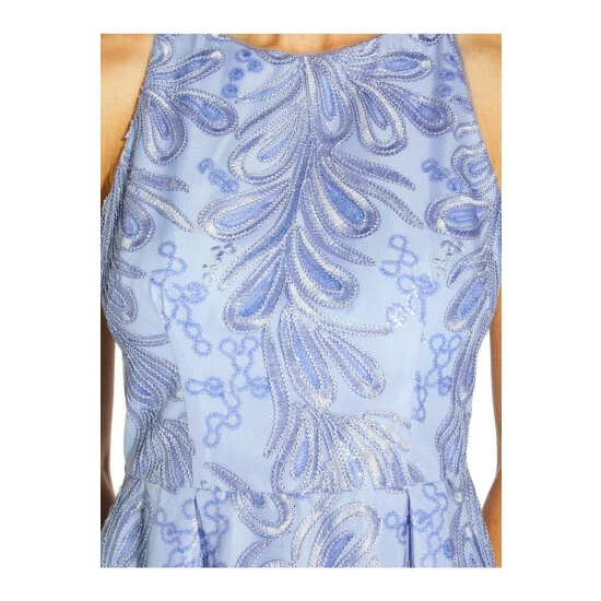 Adrianna Papell Ribbon Embroidery Flared Dress For Female - Image 2