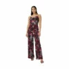 Adrianna Papell Velvet Burnout Jumpsuit For Female