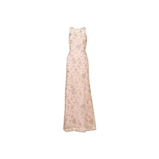 Adrianna Papell Floral Sequin Halter Gown For Female - Image 4