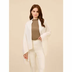 Adrianna Papell Classic Solid Cashmere Blend S’HUG® For Female