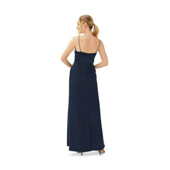 Adrianna Papell Satin Crepe Cowl Neck Gown For Female - Image 3